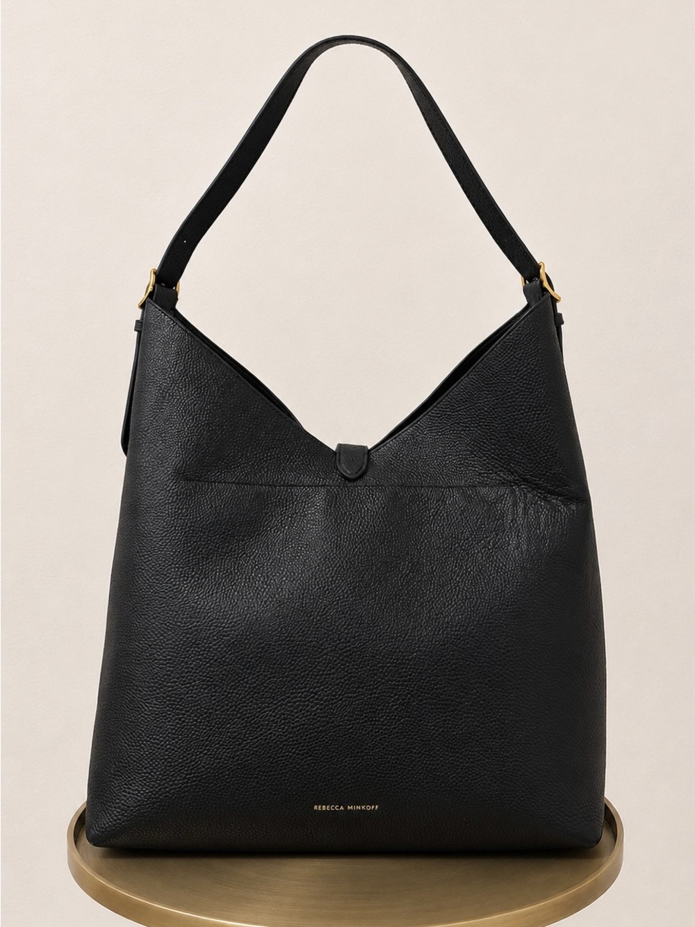 Rebecca Minkoff Black Leather Hobo Bag - Picture 2 of 7